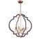 Maxim Lighting Crest 4-Light 22.25" Wide Oil Rubbed Bronze / Antique Brass Chandelier 20293OIAB - alternate 1